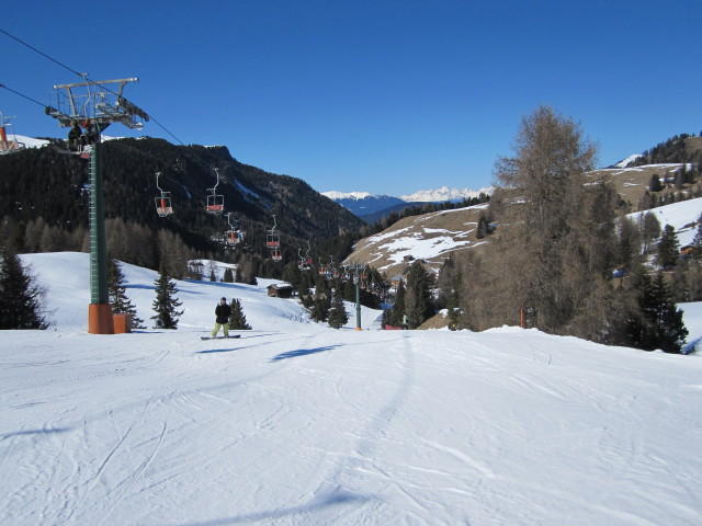 Markus auf der Piste des Sessellifts Steger/Dellai (21. M&auml;rz)