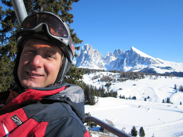 Ich im Sessellift 'Zur Sonne' (21. M&auml;rz)