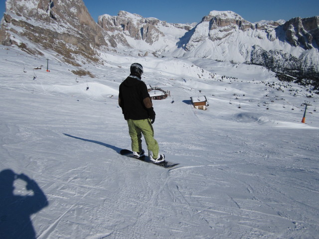 Markus auf der Piste des Sessellifts Catores Martin (21. M&auml;rz)