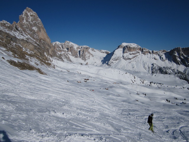 Markus neben der Piste des Sessellifts Fermeda (21. M&auml;rz)