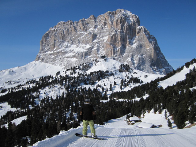 Markus auf der Piste Ciampinoi (22. M&auml;rz)