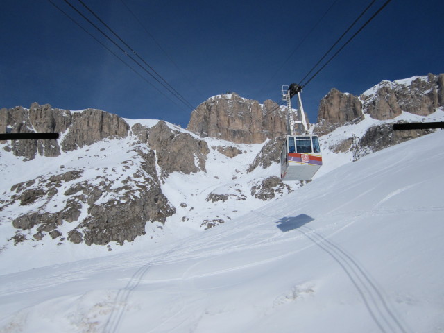 Seilbahn Sass Pordoi (22. M&auml;rz)