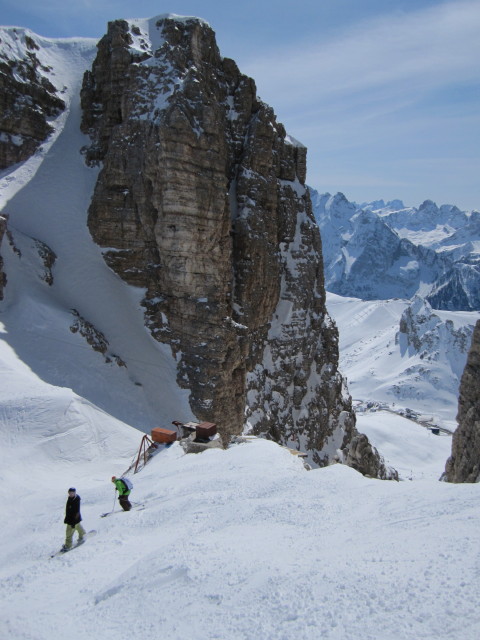 Markus in der Forcella Pordoi, 2.829 m (22. M&auml;rz)