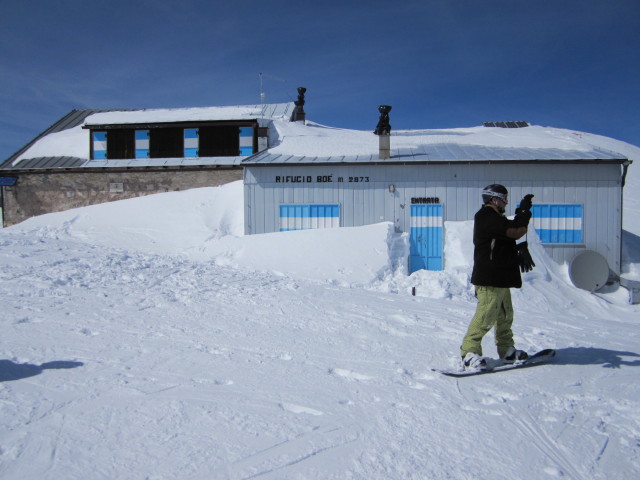 Markus bei der Bamberger H&uuml;tte, 2.871 m (22. M&auml;rz)
