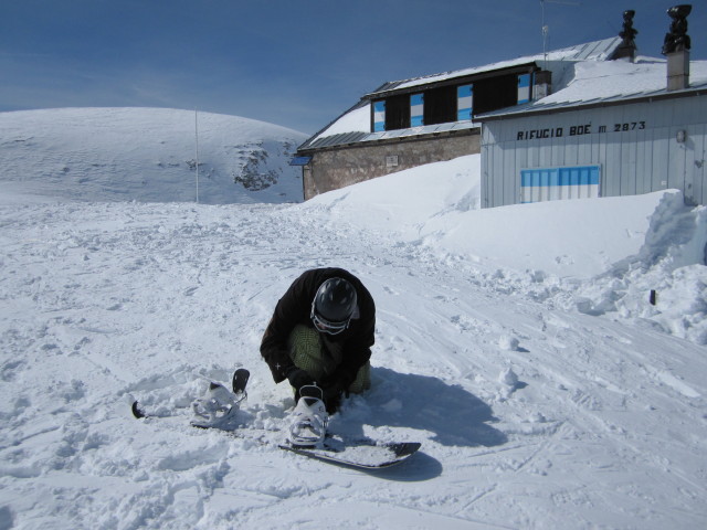 Markus bei der Bamberger H&uuml;tte, 2.871 m (22. M&auml;rz)