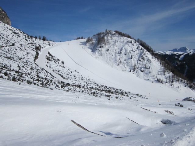 Col Pradat vom Skilift Stella Alpina aus (22. M&auml;rz)