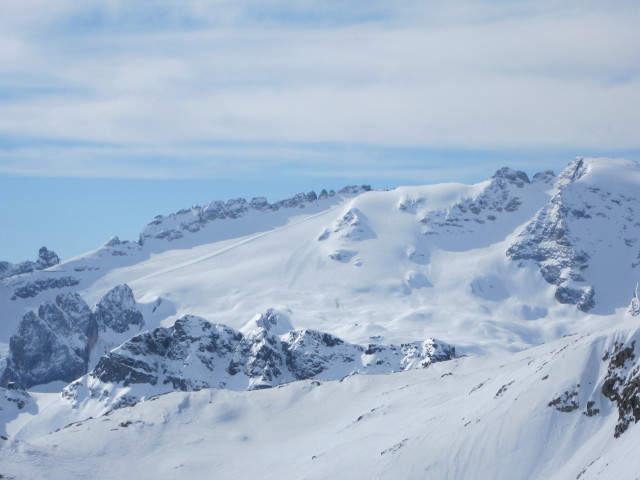 Marmolada von der Bergstation des Sessellifts Vallon aus (23. M&auml;rz)