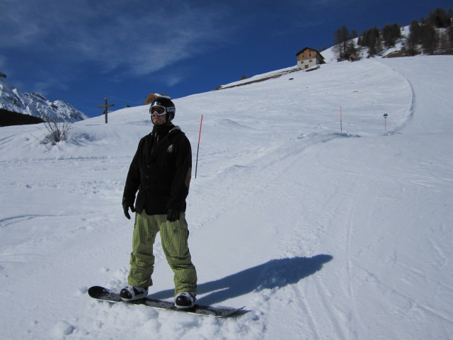 Markus auf der Piste Burz (23. M&auml;rz)