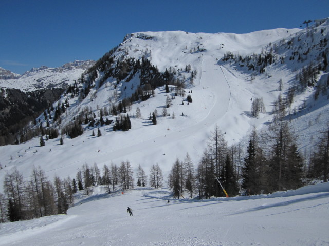 Piste Ornella von der Piste Sourasass aus (23. M&auml;rz)