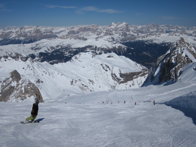 Markus auf der Piste Punta Rocca (23. M&auml;rz)