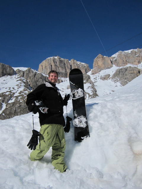 Markus am Passo Pordoi, 2.239 m (24. M&auml;rz)