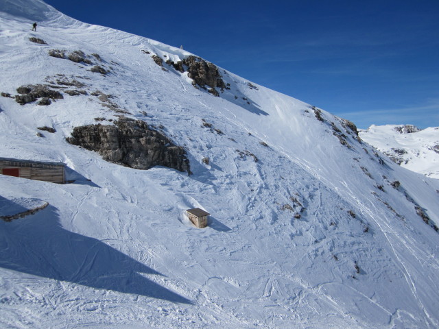 Markus zwischen Sass Pordoi und Valon del Fos (24. M&auml;rz)