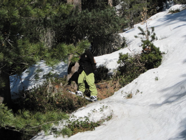 Markus zwischen Val Lasties und Piste Del Bosco (24. M&auml;rz)