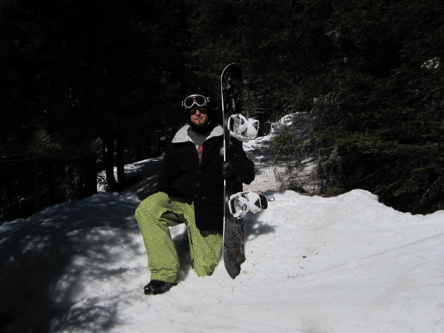 Markus zwischen Val Lasties und Piste Del Bosco (24. M&auml;rz)