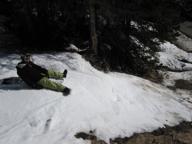 Markus zwischen Val Lasties und Piste Del Bosco (24. M&auml;rz)