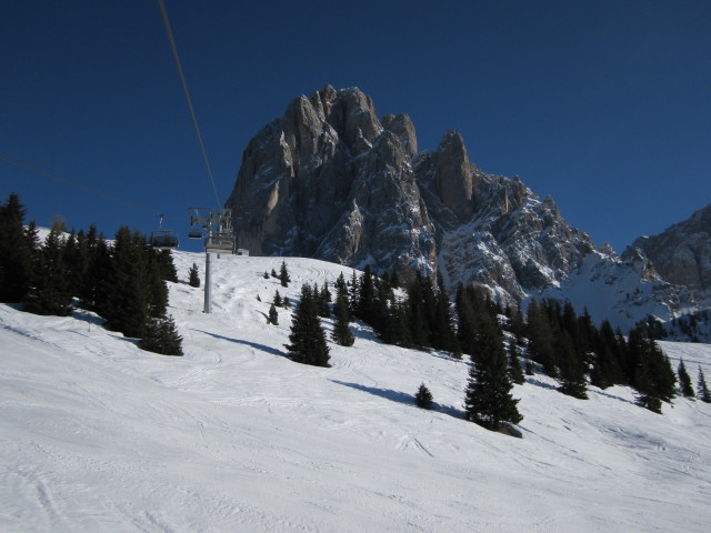 Langkofel vom Sessellift Mont de Seura aus (24. M&auml;rz)