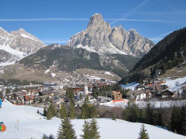 Corvara vom Sessellift Costes da l'Ega aus (25. März)