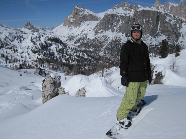 Markus neben der Piste Potor (25. M&auml;rz)