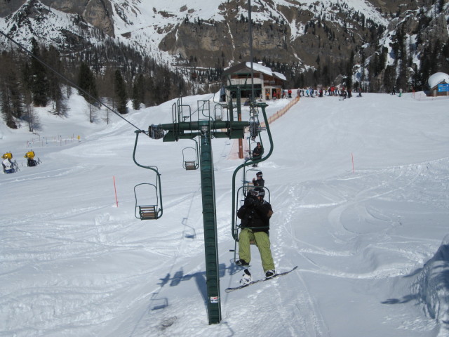 Markus im Sessellift Averau (25. M&auml;rz)