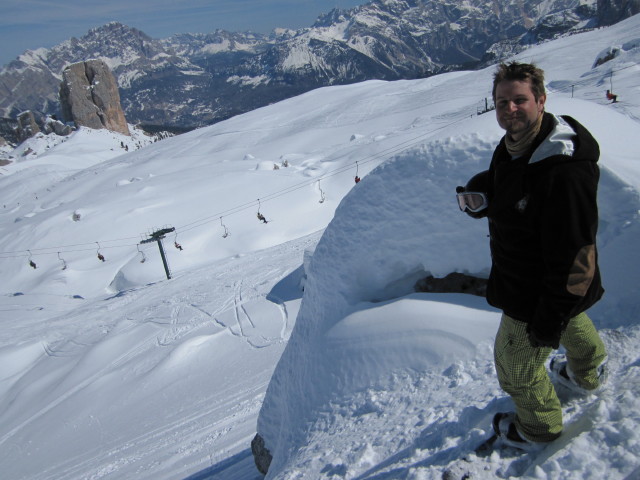 Markus neben der Piste Potor (25. März)
