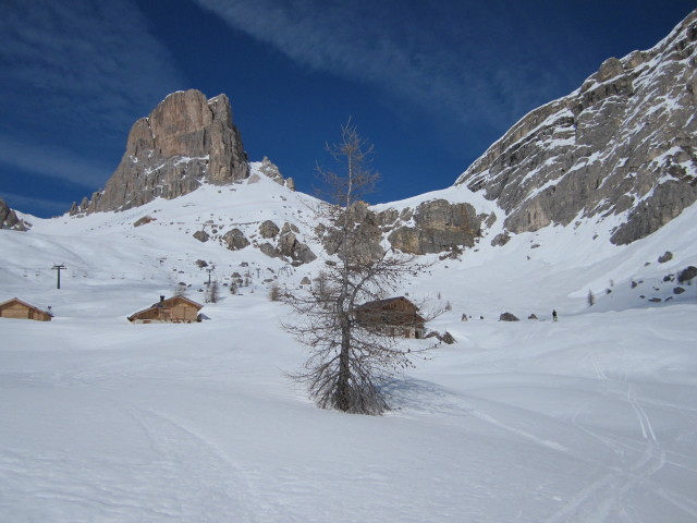 Markus neben dem Sessellift Fedar&egrave;/Forc.Nuvolau (25. M&auml;rz)