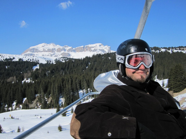 Markus im Sessellift Masarei (26. M&auml;rz)