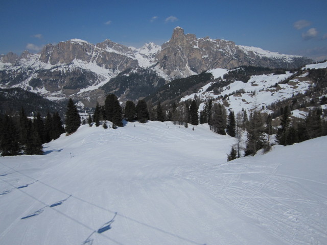 Piste des Sessellifts Pralongi&agrave; vom Sessellift Pralongi&agrave; aus (26. M&auml;rz)