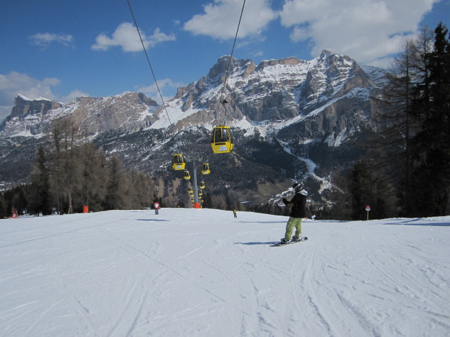 Markus auf der Piste der Umlaufbahn Piz Sorega (26. M&auml;rz)