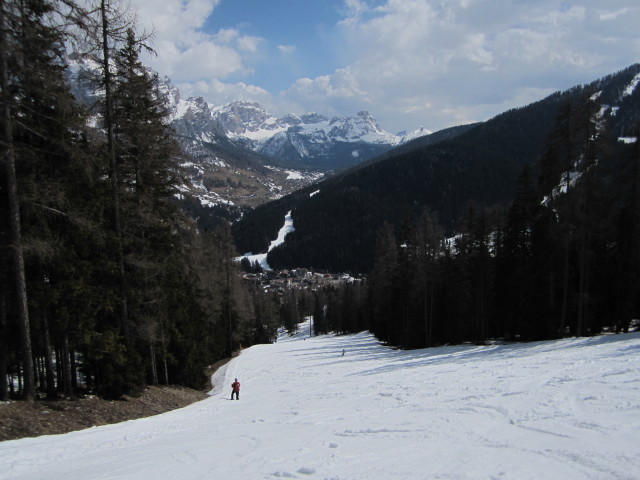 Piste des Sessellifts Gardenazza (26. M&auml;rz)