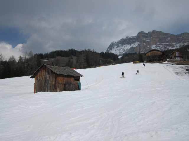 Markus auf der Piste des Sessellifts Santa Croce (26. M&auml;rz)