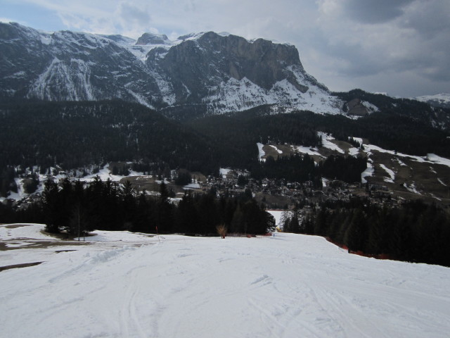 Piste des Sessellifts Santa Croce (26. M&auml;rz)