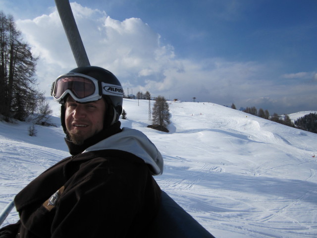 Markus im Sessellift Biok (26. M&auml;rz)