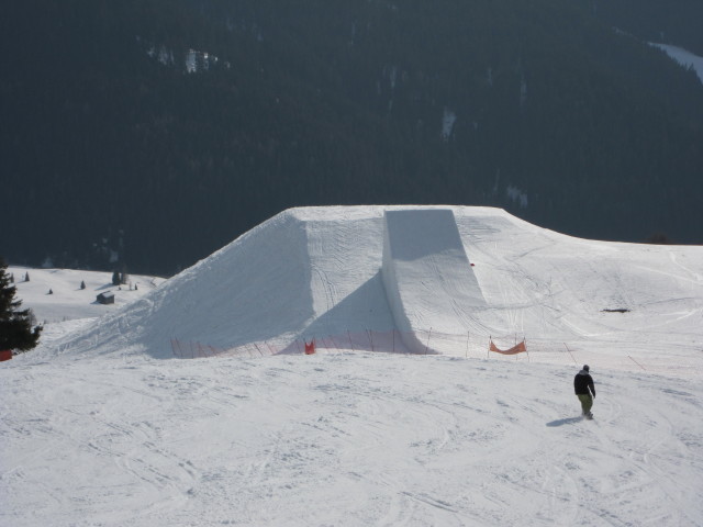 Markus auf der Piste des Sessellifts Arlara (26. M&auml;rz)