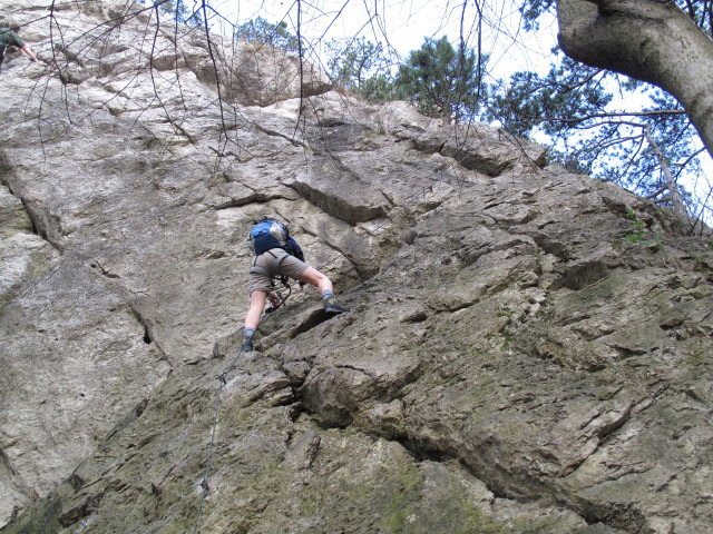 Katarina in der Einstiegswand