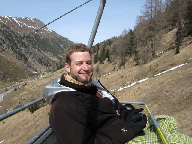 Markus in der Bodenalpbahn (11. Apr.)