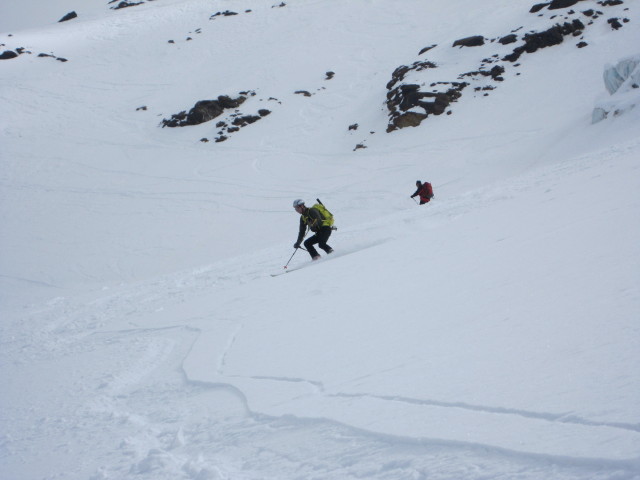 Georg und Ewald am Ghiacciaio dei Forni (19. Apr.)