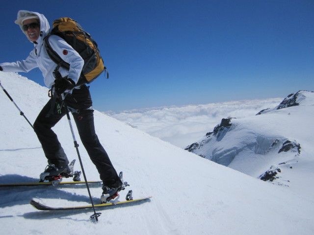 Doris zwischen Refugio Cesare Branca und Palòn de La Mare (20. Apr.)