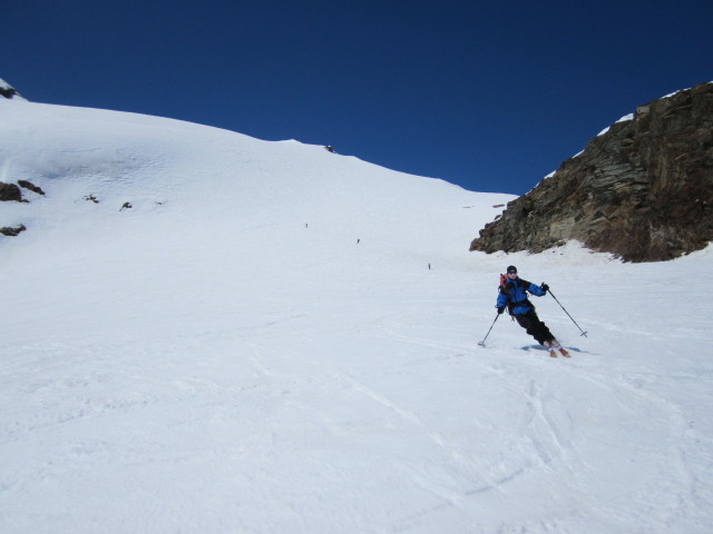 Christoph am Ghiacciaio dei Forni (21. Apr.)