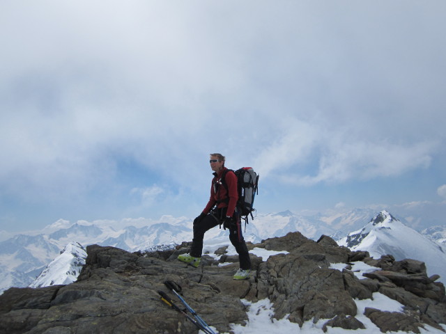 Ich auf der Cima di Pèio, 3.549 m (22. Apr.)