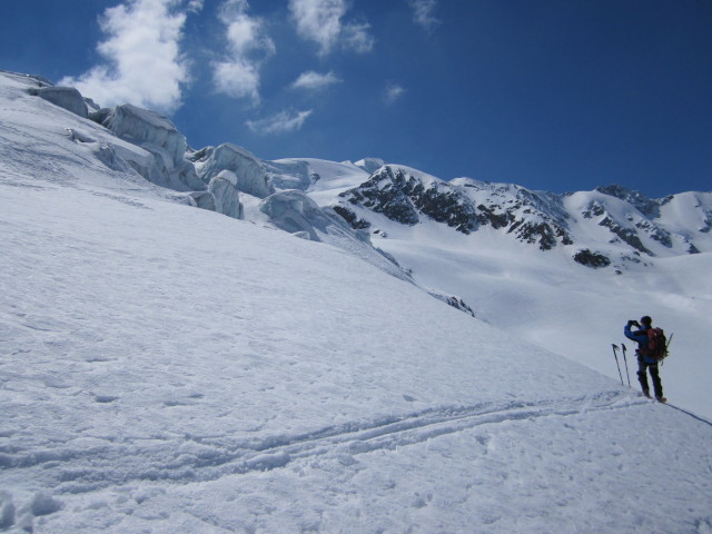 Christoph am Ghiacciaio dei Forni (22. Apr.)
