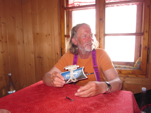 Ewald im Rifugio Cesare Branca, 2.487 m (22. Apr.)