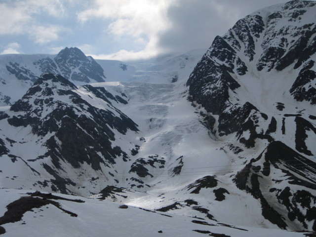 Vedretta del Pasquale vom Rifugio L. E. Pizzini-Frattola aus (23. Apr.)