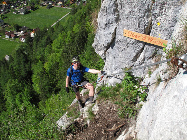 Echernwand-Klettersteig: Norbert '&Uuml;berd Wiesn'