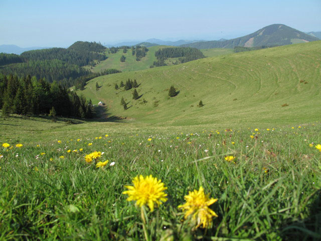 von der Sommeralm Richtung Südwesten