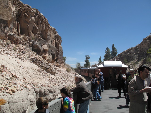 San Juan Express #216 der Cumbres & Toltec Scenic Narrow-Gauge Railroad zwischen Big Horn und Sublette  (29. Mai)