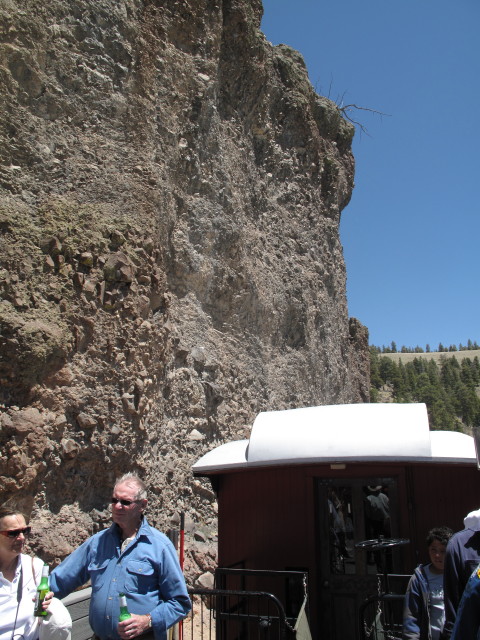 San Juan Express #216 der Cumbres & Toltec Scenic Narrow-Gauge Railroad zwischen Sublette und Toltec (29. Mai)