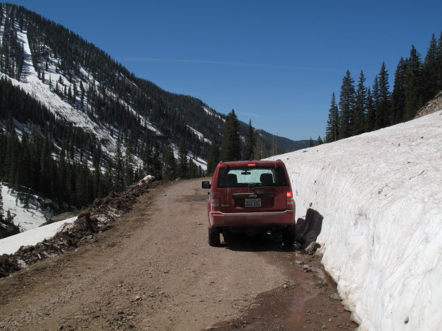 Columbus Mine Jeeptrail zwischen Abzweigung Kennebec Pass Jeeptrail und Gold King Mill (31. Mai)