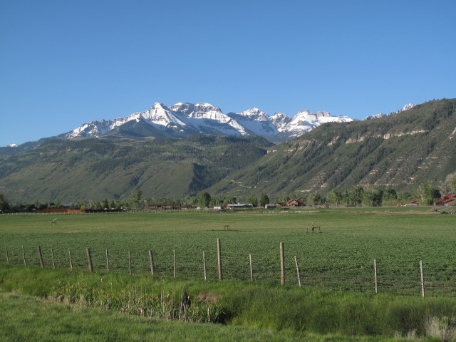 San Juan Mountains von der US 550 aus (3. Juni)