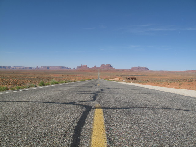 US 163 im Monument Valley (4. Juni)