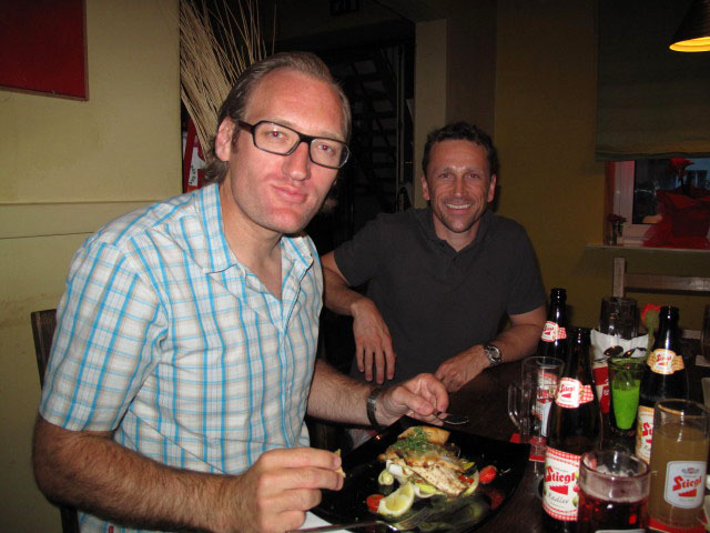 Erich und Herbert im 'Futterboden'